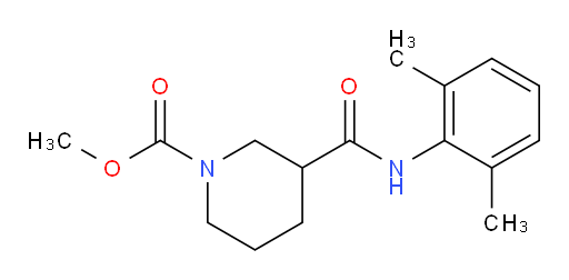 methyl 3-((2,6-dimethylphenyl)carbamoyl)piperidine-1-carboxylate