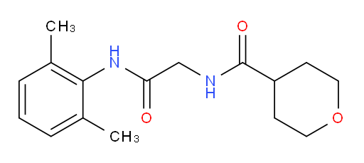 N-(2-((2,6-dimethylphenyl)amino)-2-oxoethyl)tetrahydro-2H-pyran-4-carboxamide