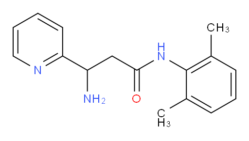 3-amino-N-(2,6-dimethylphenyl)-3-(pyridin-2-yl)propanamide