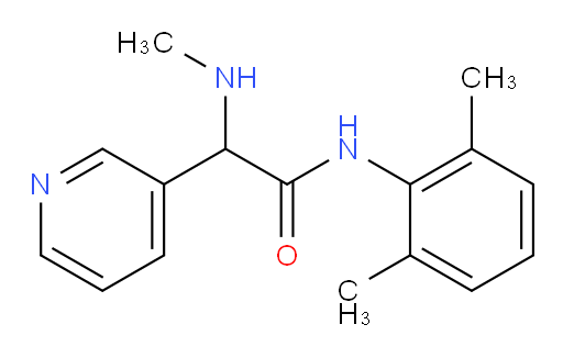 N-(2,6-dimethylphenyl)-2-(methylamino)-2-(pyridin-3-yl)acetamide