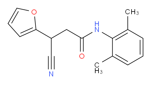3-cyano-N-(2,6-dimethylphenyl)-3-(furan-2-yl)propanamide