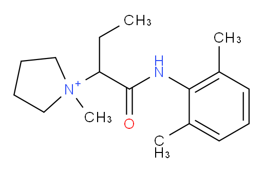 1-(1-((2,6-dimethylphenyl)amino)-1-oxobutan-2-yl)-1-methylpyrrolidin-1-ium
