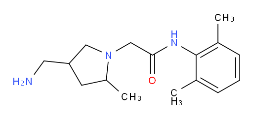 2-(4-(aminomethyl)-2-methylpyrrolidin-1-yl)-N-(2,6-dimethylphenyl)acetamide