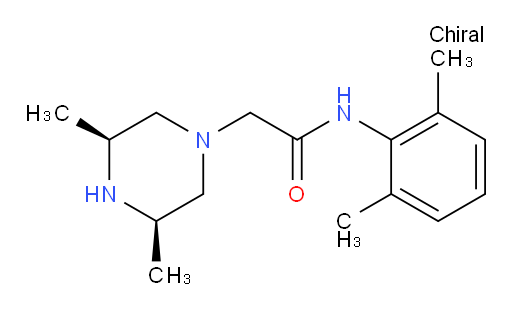 N-(2,6-dimethylphenyl)-2-((3R,5S)-3,5-dimethylpiperazin-1-yl)acetamide