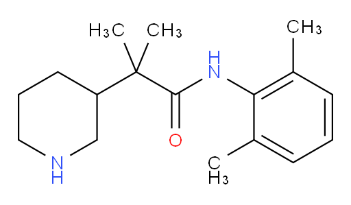 N-(2,6-dimethylphenyl)-2-methyl-2-(piperidin-3-yl)propanamide