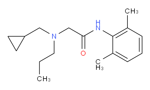 2-((cyclopropylmethyl)(propyl)amino)-N-(2,6-dimethylphenyl)acetamide