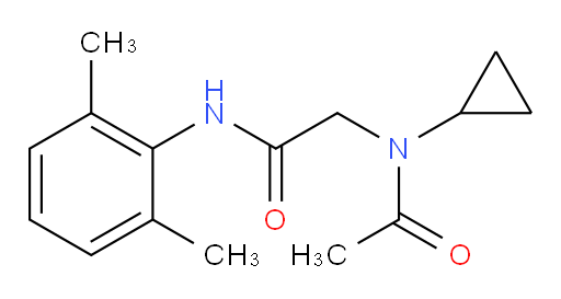 N-cyclopropyl-N-(2-((2,6-dimethylphenyl)amino)-2-oxoethyl)acetamide