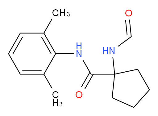 N-(2,6-dimethylphenyl)-1-formamidocyclopentanecarboxamide