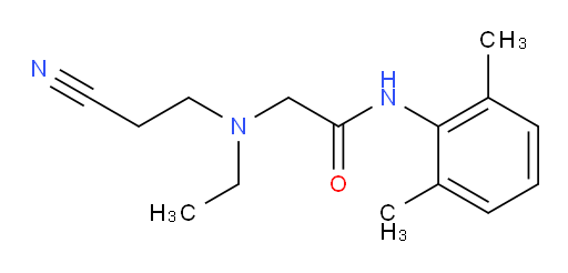 2-((2-cyanoethyl)(ethyl)amino)-N-(2,6-dimethylphenyl)acetamide