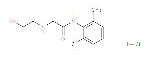 N-(2,6-dimethylphenyl)-2-((2-hydroxyethyl)amino)acetamide hydrochloride