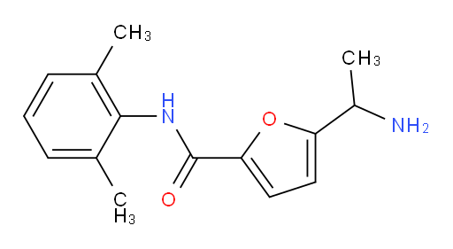5-(1-aminoethyl)-N-(2,6-dimethylphenyl)furan-2-carboxamide