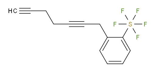 2-(hepta-2,6-diyn-1-yl)(pentafluoromercapto)benzene