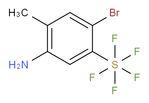 5-amino-2-bromo-4-methyl(pentafluoromercapto)benzene