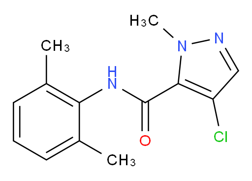 4-chloro-N-(2,6-dimethylphenyl)-1-methyl-1H-pyrazole-5-carboxamide