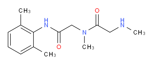 N-(2-((2,6-dimethylphenyl)amino)-2-oxoethyl)-N-methyl-2-(methylamino)acetamide