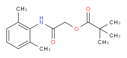 2-((2,6-dimethylphenyl)amino)-2-oxoethyl pivalate