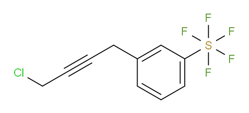 3-(4-chlorobut-2-yn-1-yl)(pentafluoromercapto)benzene