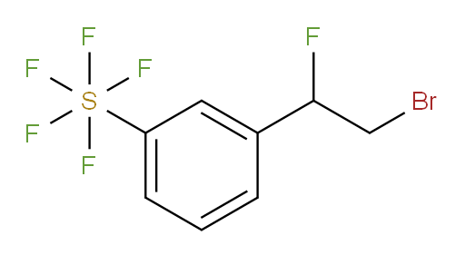 3-(2-bromo-1-fluoroethyl)(pentafluoromercapto)benzene