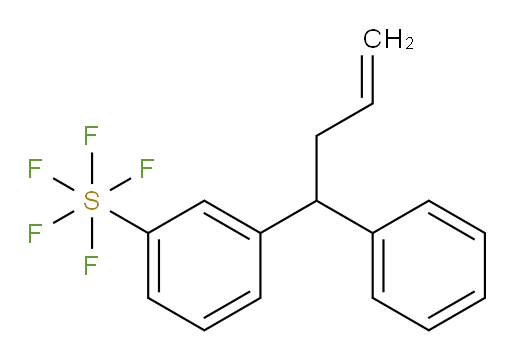 3-(1-phenylbut-3-en-1-yl)(pentafluoromercapto)benzene