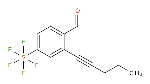 4-(pentafluoromercapto)-2-(pent-1-yn-1-yl)benzaldehyde