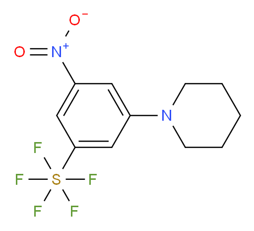 3-nitro-5-(piperidin-1-yl)(pentafluoromercapto)benzene