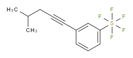 3-(4-methylpent-1-yn-1-yl)(pentafluoromercapto)benzene