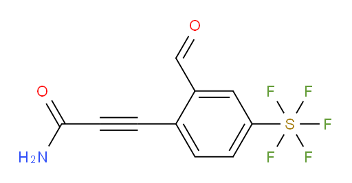 3-(2-formyl-4-(pentafluoromercapto)phenyl)propiolamide
