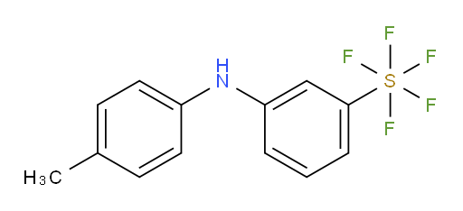 3-(p-tolylamino)(pentafluoromercapto)benzene