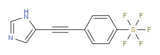 4-((1H-imidazol-5-yl)ethynyl)(pentafluoromercapto)benzene