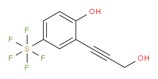 2-(3-hydroxyprop-1-yn-1-yl)-4-(pentafluoromercapto)phenol