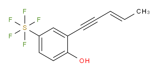 [4-hydroxy-3-(3-penten-1-yn-1-yl)phenyl]sulfur pentafluoride