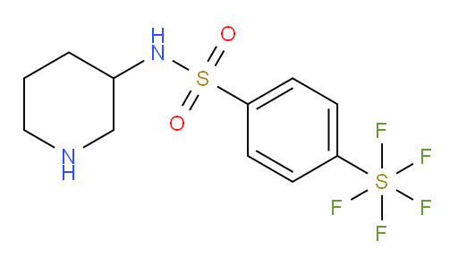 [4-[(3-piperidinylamino)sulfonyl]phenyl]sulfur pentafluoride