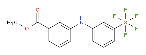 methyl 3-((3-(pentafluoromercapto)phenyl)amino)benzoate