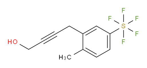 4-(5-(pentafluoromercapto)-2-methylphenyl)but-2-yn-1-ol
