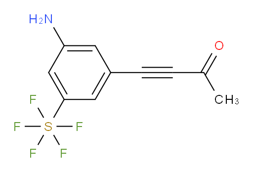 4-(3-amino-5-(pentafluoromercapto)phenyl)but-3-yn-2-one