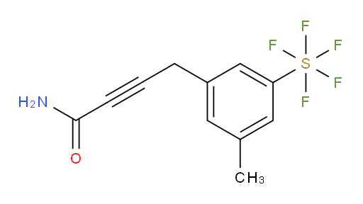 4-(3-(pentafluoromercapto)-5-methylphenyl)but-2-ynamide