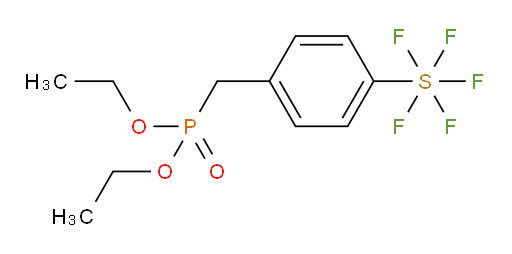 [4-[(Diethoxyphosphinyl)methyl]phenyl]sulfur pentafluoride