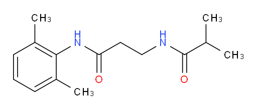 N-(2,6-dimethylphenyl)-3-isobutyramidopropanamide