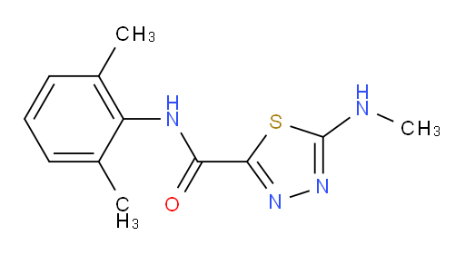 N-(2,6-dimethylphenyl)-5-(methylamino)-1,3,4-thiadiazole-2-carboxamide