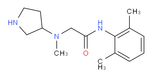 N-(2,6-dimethylphenyl)-2-(methyl(pyrrolidin-3-yl)amino)acetamide