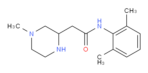 N-(2,6-dimethylphenyl)-2-(4-methylpiperazin-2-yl)acetamide