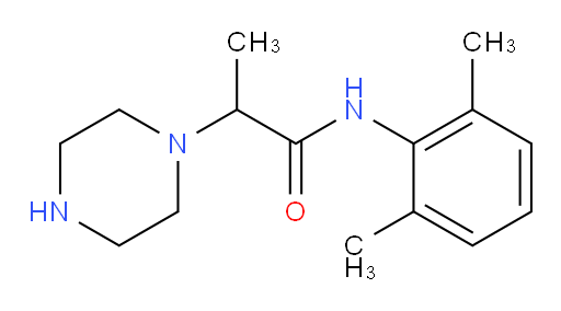 N-(2,6-dimethylphenyl)-2-(piperazin-1-yl)propanamide