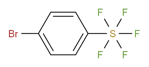 4-BROMOPHENYL-PENTAFLUOROSULFUR;4-Pentafluorosulfur bromobenzene;4-BROMOPHENYLSULFUR PENTAFLUORIDE;4-BROMOPHENYLSULPHUR PENTAFLUORIDE;1-BROMO-4-(PENTAFLUOROTHIO)BENZENE;1-BROMO-4-(PENTAFLUOROSULFANYL)BENZENE;4-BroMophenylsulfur pentafluoride, 95+%;Sulfur,(4-broMophenyl)pentafluoro-, (OC-6-21)- (9CI);1-Bromo-4-(pentafluorothio)benzene, 1-Bromo-4-(pentafluorosulphanyl)benzene
