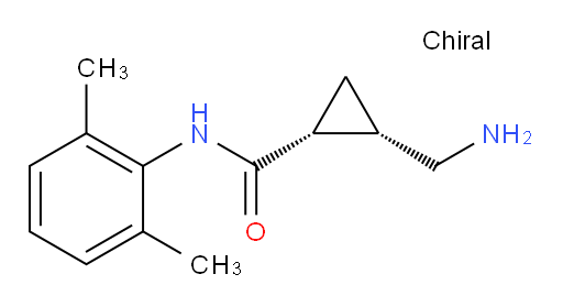 (1R,2S)-2-(aminomethyl)-N-(2,6-dimethylphenyl)cyclopropanecarboxamide