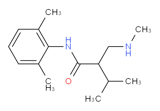 N-(2,6-dimethylphenyl)-3-methyl-2-((methylamino)methyl)butanamide