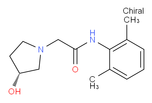 (R)-N-(2,6-dimethylphenyl)-2-(3-hydroxypyrrolidin-1-yl)acetamide