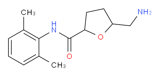 5-(aminomethyl)-N-(2,6-dimethylphenyl)tetrahydrofuran-2-carboxamide