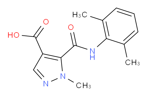5-((2,6-dimethylphenyl)carbamoyl)-1-methyl-1H-pyrazole-4-carboxylic acid