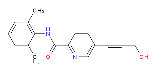 N-(2,6-dimethylphenyl)-5-(3-hydroxyprop-1-yn-1-yl)picolinamide