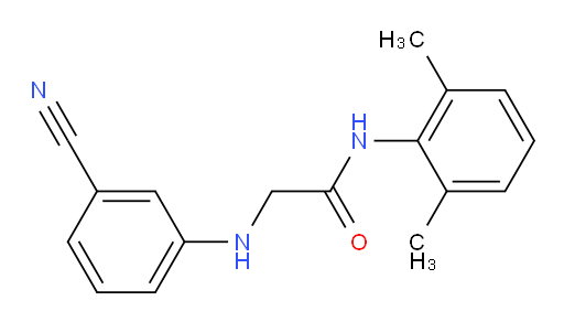 2-((3-cyanophenyl)amino)-N-(2,6-dimethylphenyl)acetamide